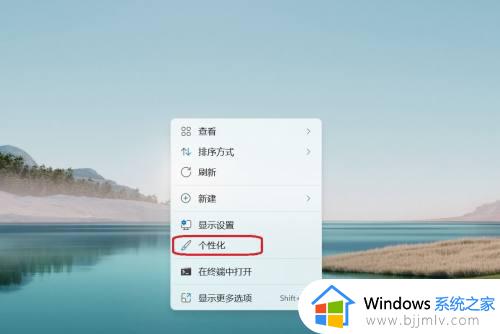 windows11怎么更改桌面壁纸 windows11更改桌面壁纸步骤