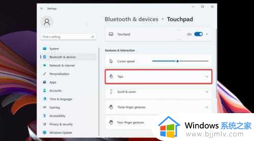 win11触控板操作手势怎么设置_win11设置触摸板操作手势的方法