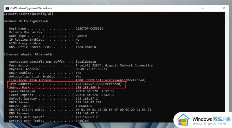 win11的ip地址怎么看_windows11电脑ip地址怎么查