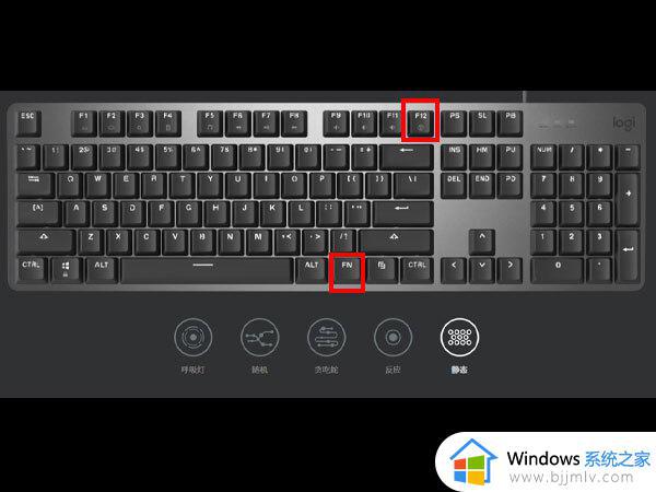 罗技键盘怎么调灯 罗技键盘灯光设置方法