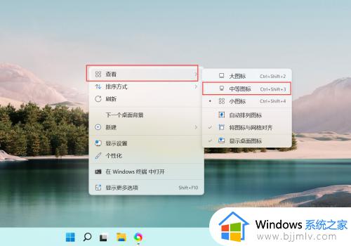 windows11怎么改图标大小_windows11如何调整桌面图标大小