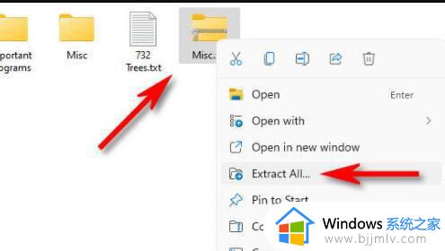 win11怎样解压文件 win11解压文件操作方法