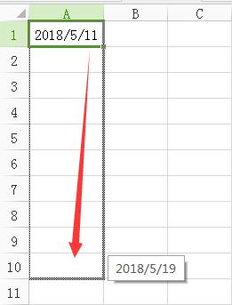 wps在列行下日期递进如何快捷操作 wps表格如何在列行下日期递进快捷操作